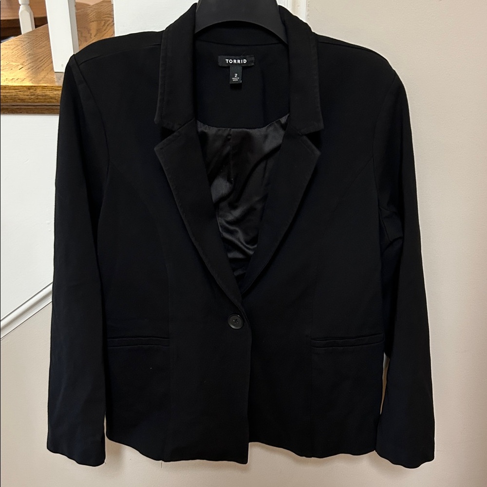 Torrid Classic Black Blazer